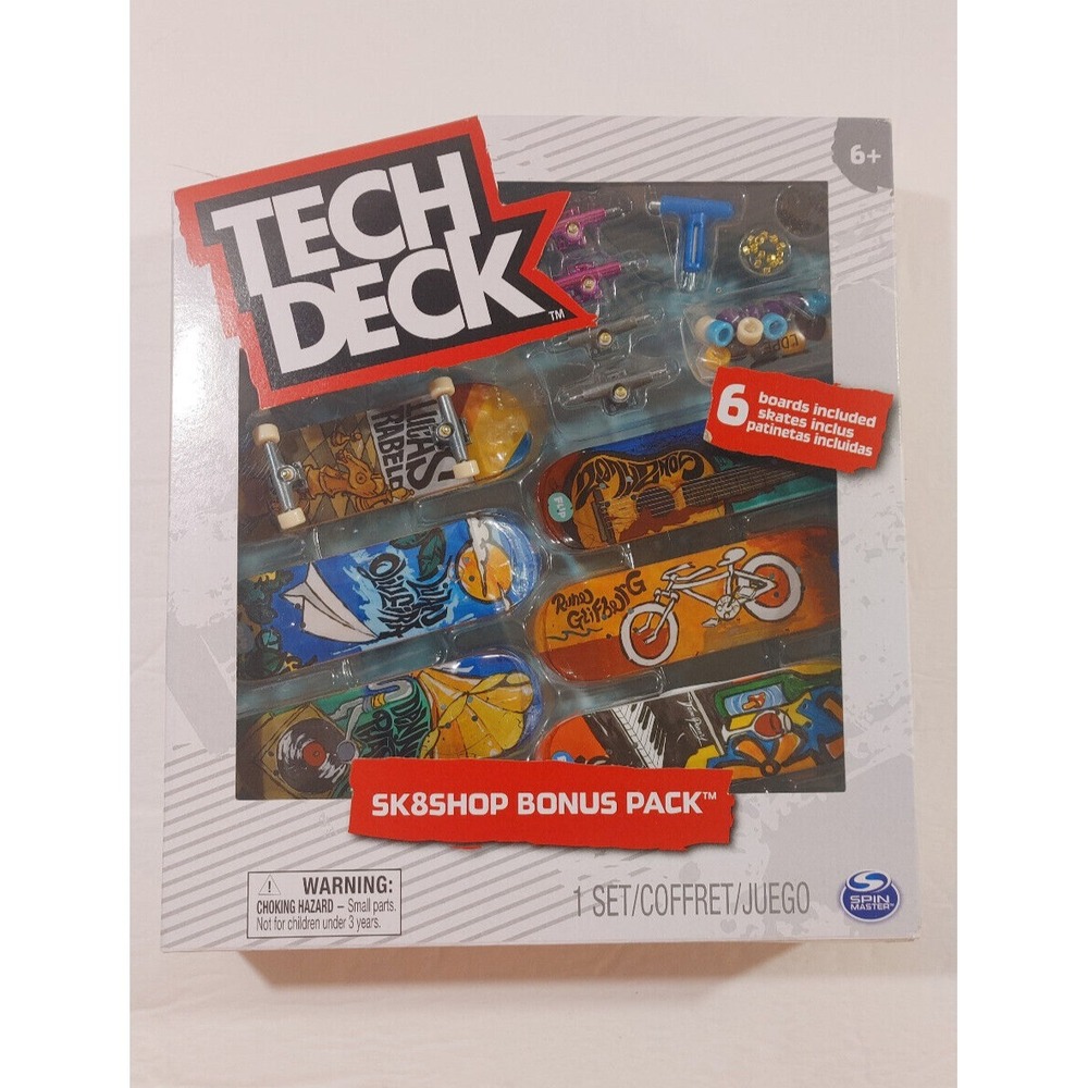 Tech Deck ZERO Skateboards Sk8shop Bonus Pack 6ct Fingerboard Toy Set - Picture 3 of 5
